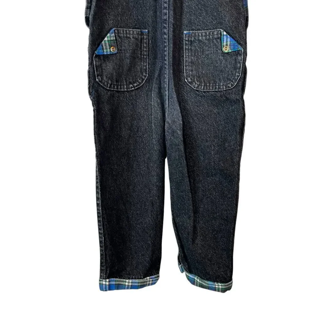 OSHKOSH B'GOSH Vintage Overalls 100% Cotton in Black Boys Size 3T